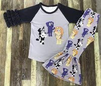 Bluey Best Buds Flare Pants Outfit