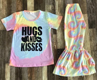 Hugs and Kisses Tye Dye Outfit