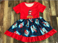 Red Cat In The Hat Dress